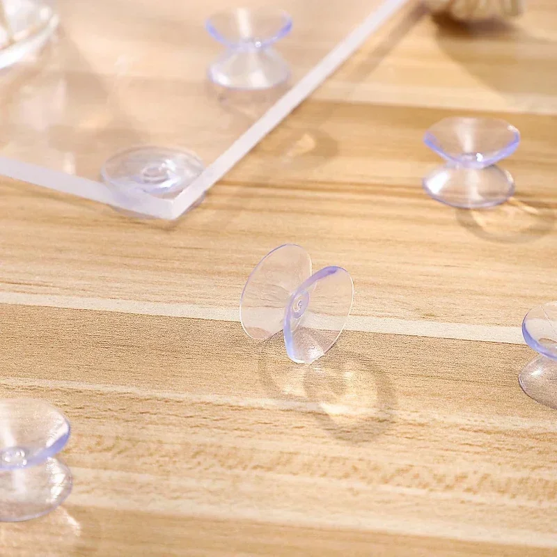 30/1Pcs Double Sided Suction Cups Table Tops Mini Clear Spacer Transparent Hanger Hook Glass Car Window Anti-Slip Sucker Pads