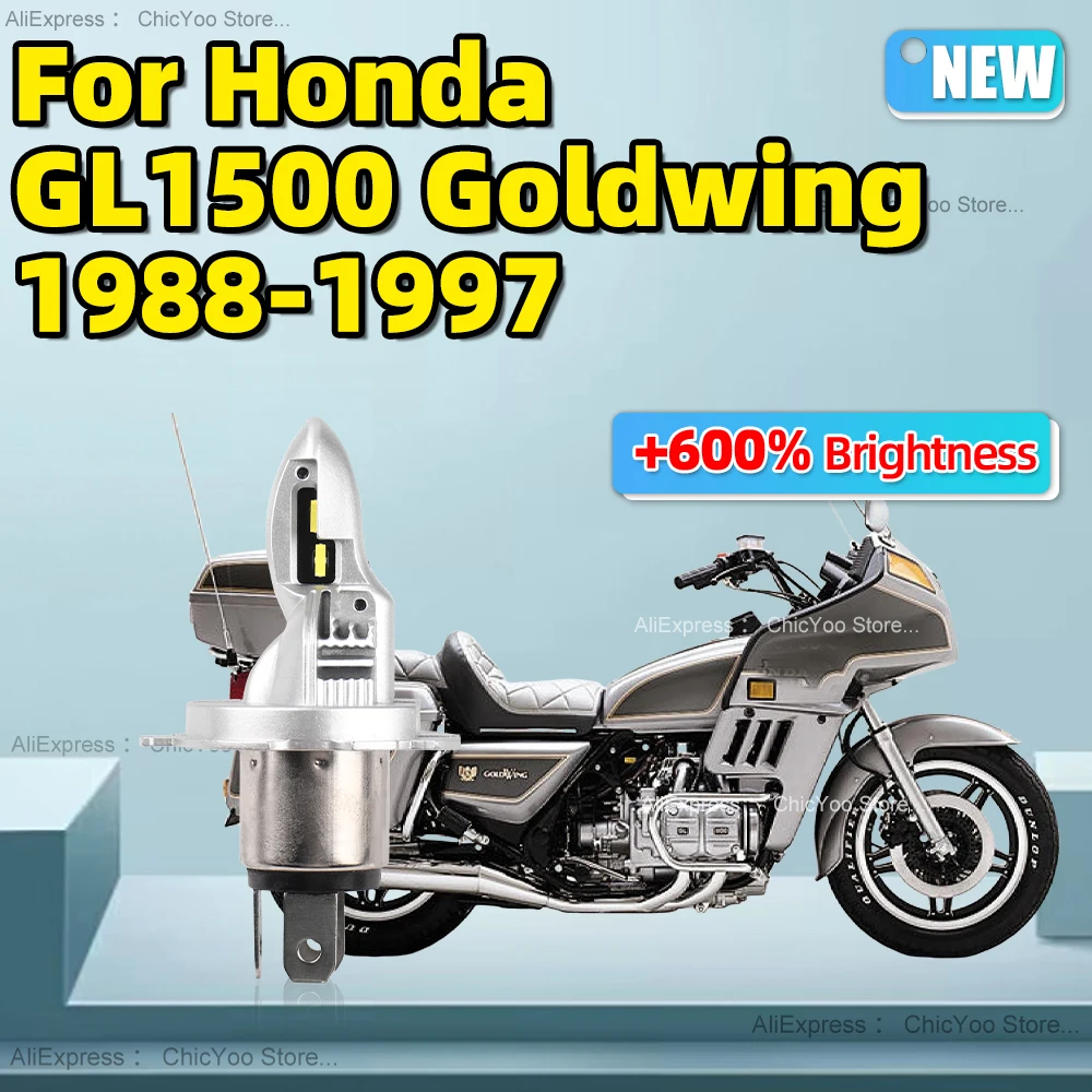 1 Stück Motorrad LED-Scheinwerfer lampen Plug & Play 60W Lampe für Honda Gl1500 Goldwing 2008-2014 1988 1990