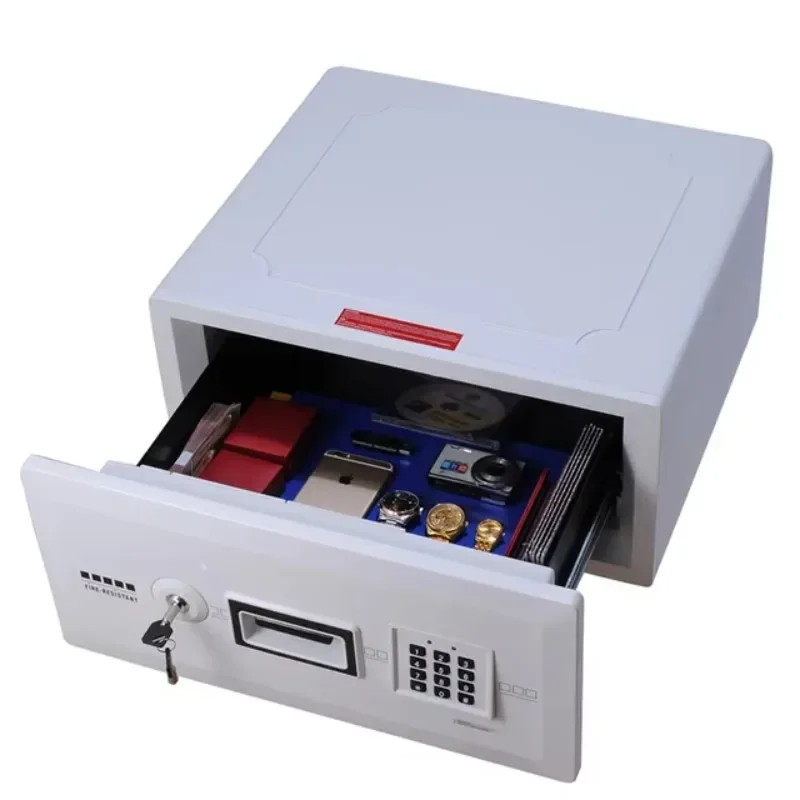 

【Fashionable】Small Vault Fireproof Drawer 1 Hour Fireproof Safe High Security Deposit Safe Fire Rated Safe Drawer With White Col