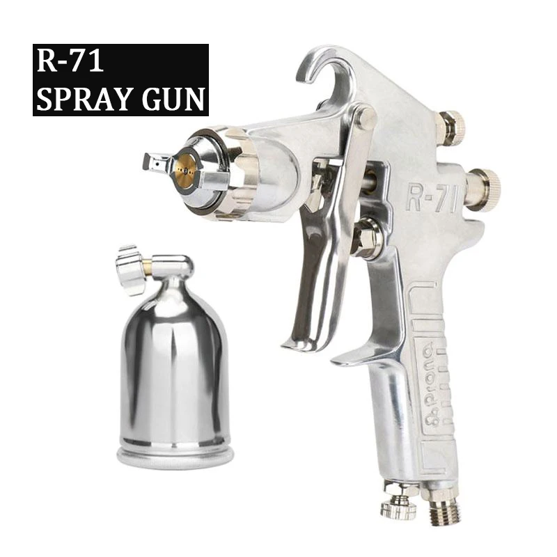 Prona R71 Paint Spray Gun (Gravity,Suction,Pressure Feed type To Choose) Different Nozzle Size R-71 Air Spray Gun