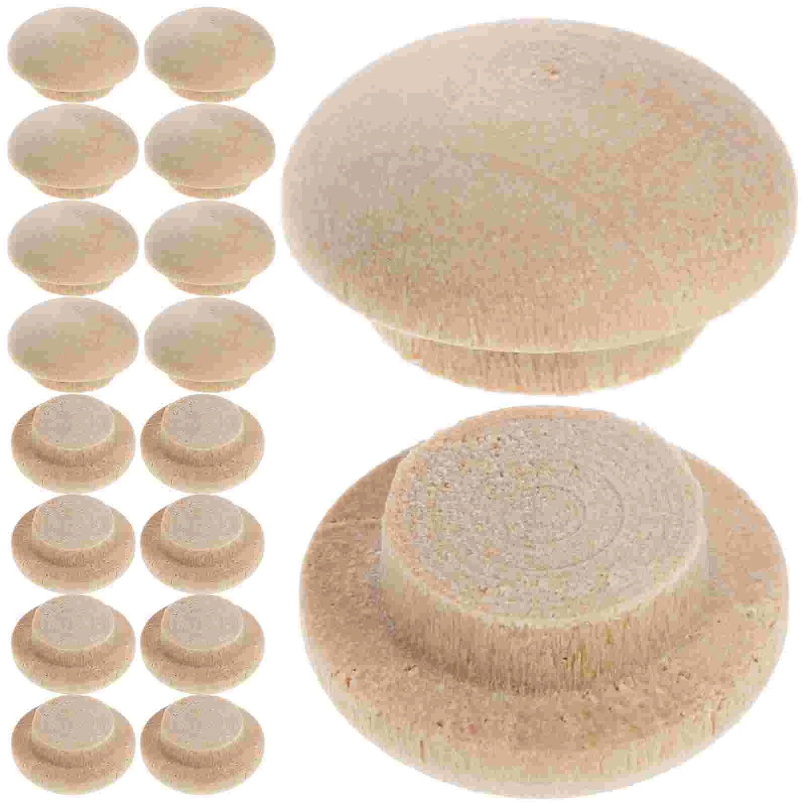 

100 Pcs Beech Stair Cover Small Hole Plug Covers Drill Caps Plugs for Furniture Wood Screw Holes Cabinet Decorative