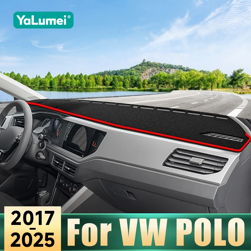 

For Volkswagen VW Polo AW1 BZ1 2017 2018 2019 2020 2021 2022 2023 Car Dashboard Sun Shade Cover Anti-Slip Mats Anti-UV Carpets