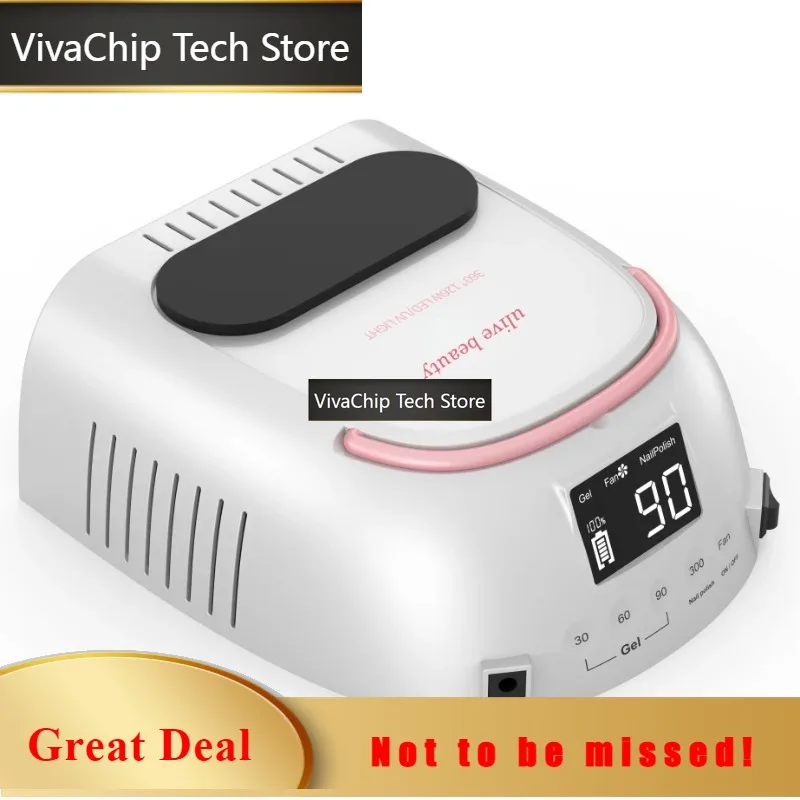 VivaCTNew Model Rechargeable Battery UV Led Nails Lamp 108w Portable Manicure Gel Dryer Light Cordless Led Nails Lamp Gel Dryer