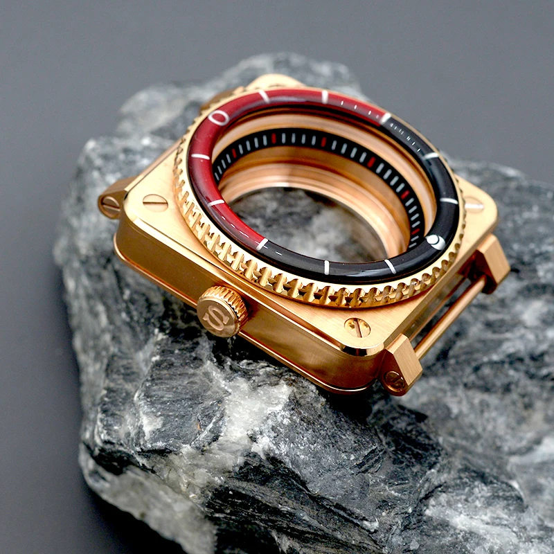 square-rose-watch-case-fit-japan-nh34-nh35-nh36-7s26-movement-men's-watches-diver-case-with-sapphire-glass-316-stainless-steel