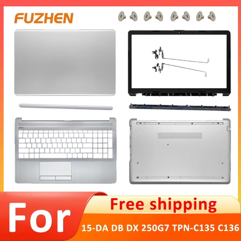 

Новинка для 15-DA 15-DB/DX 250/255 G7 TPN-C135 TPN-C136, задняя крышка ЖК-дисплея для ноутбука, передняя панель, упор для рук, нижняя часть корпуса, сменный шарнир