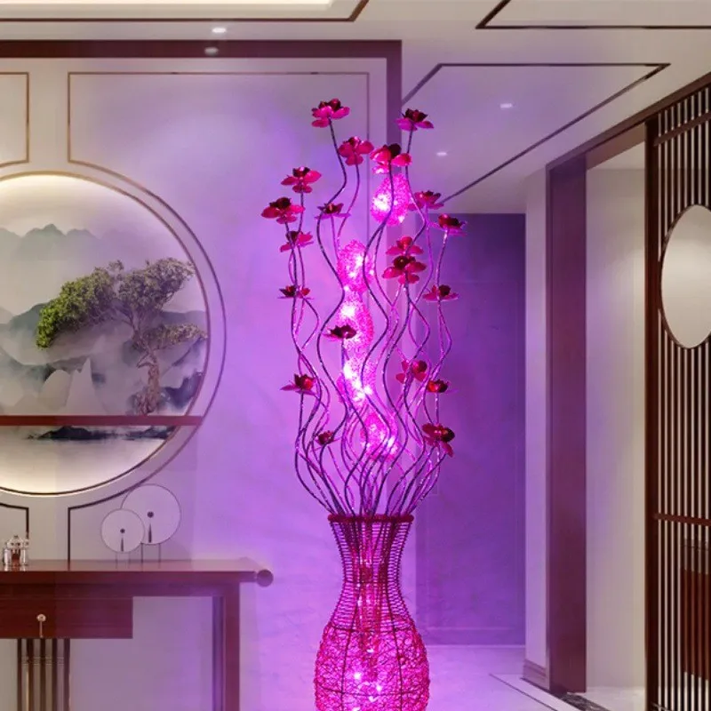 Creative woven vase decoration floor lamp housewarming high-end wedding gift