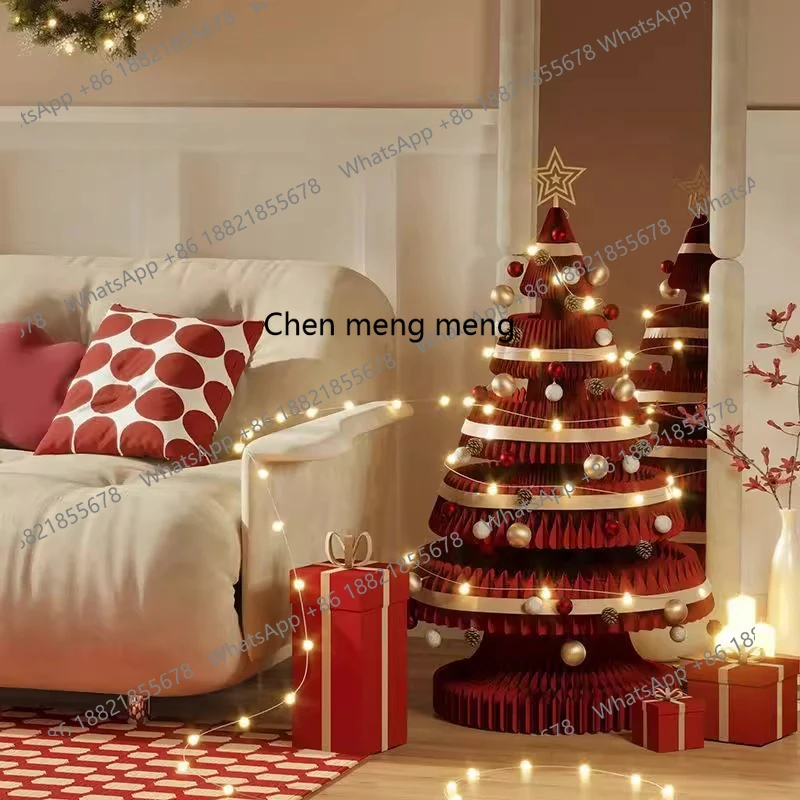 

Christmas tree living room large folding ornament living room floor decoration festival gift tree