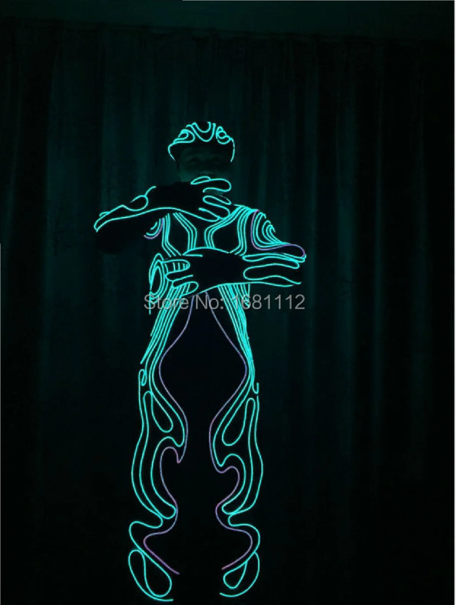 

EL / lluminated EL suit / lluminated EL /light up dress/luminous costume Picture