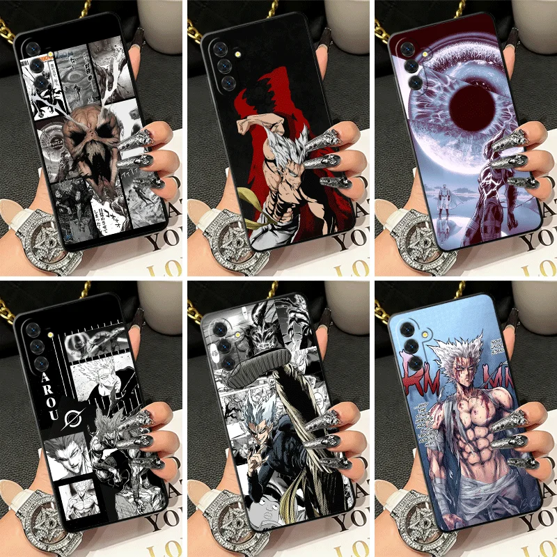 Soft Silicone Phone Case for Samsung A17 A16 A15 A14 A13 One P-Punch-Mans Garou Shell A57 A56 A55 A54 A53 A37 A36 A27 A26 A35 A2