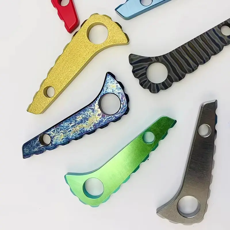 12 Colors Knife Titanium Back Spacer Liners Spine Keel For Spyderco Paramilitary2 C81 Para2 Knives Backspacer Lining
