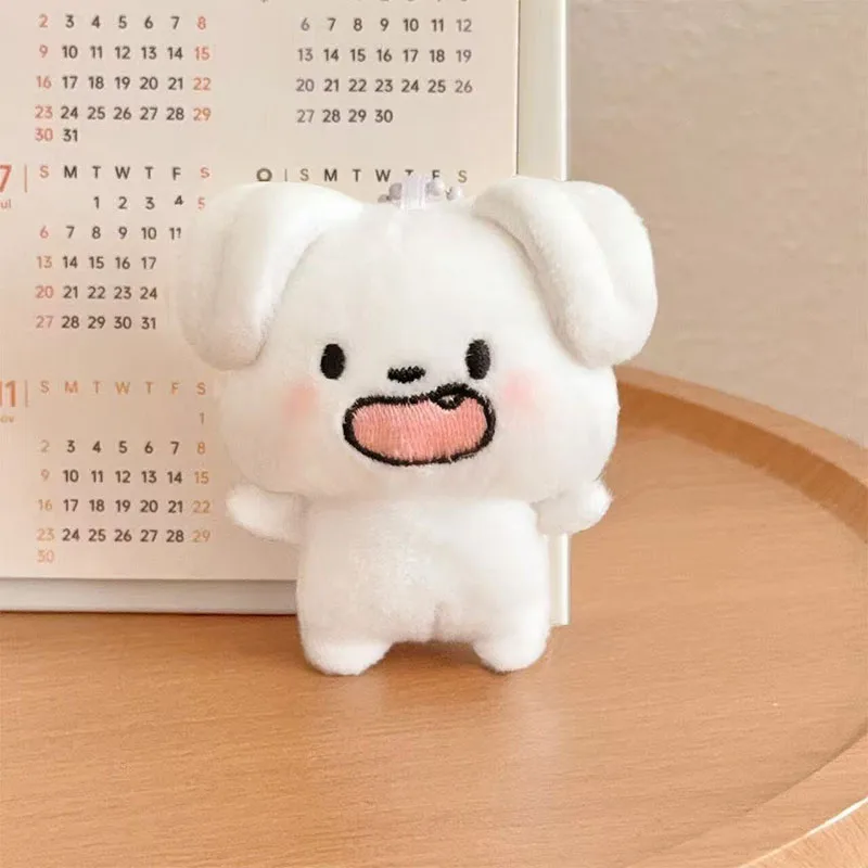 Cute Doudou Eyes Dog Plush Keychain Creative Cartoon Puppy Stuffed Pendant Bag Charm Ornament for Women Men