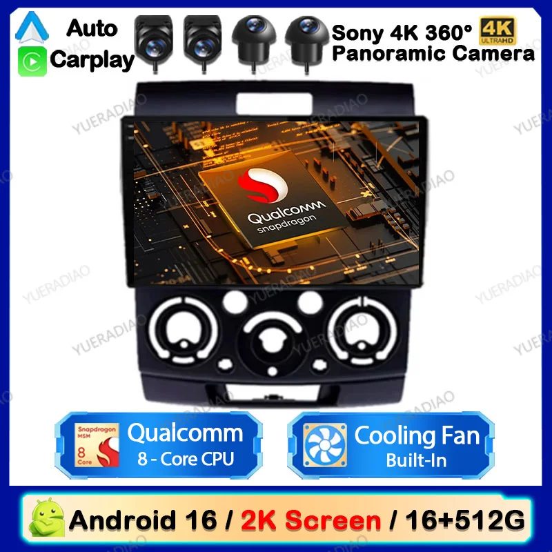 Android 16 Autoradio für Ford Everest Ranger Mazda BT50 BT-50 2006 2007 2008 - 2010 GPS NAVI Multimedia Videoplayer Head Unit