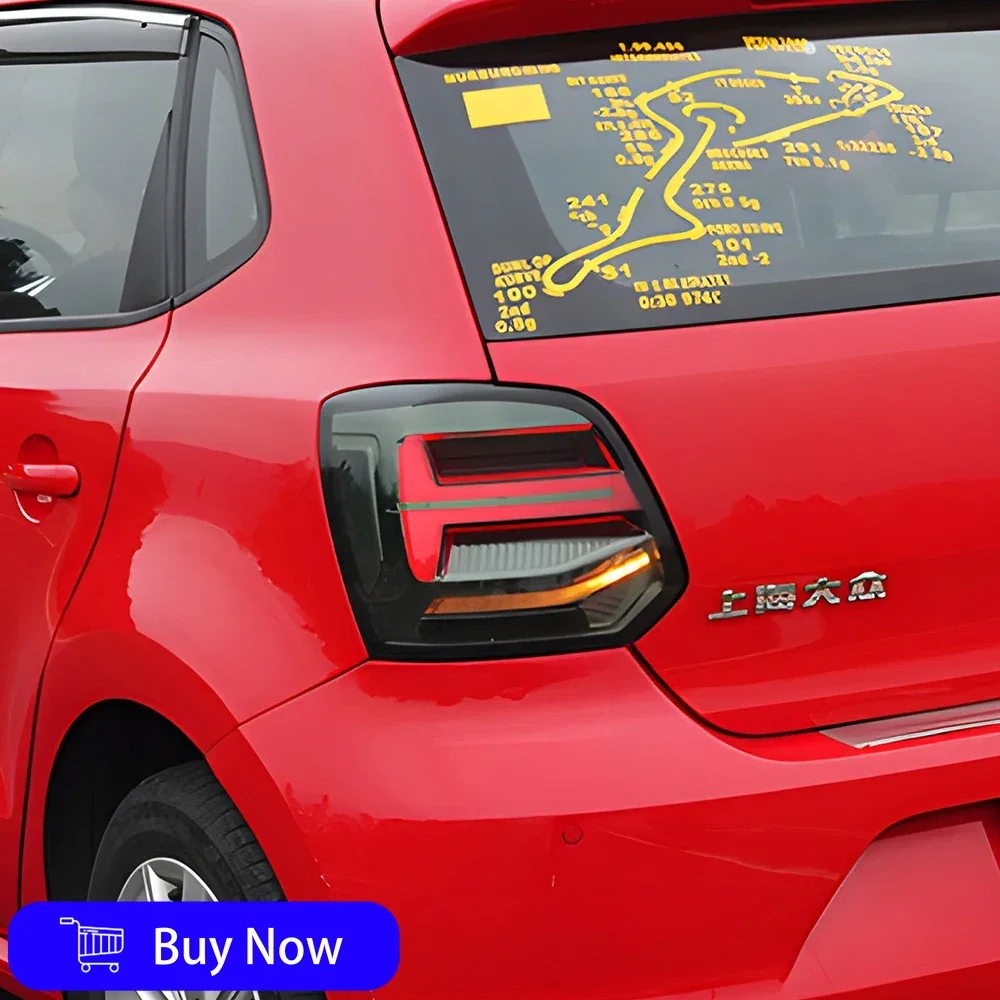 

Для VW Polo 2011-2018 автомобильные задние фонари в сборе, светодиодные задние фонари автомобиля, обновленные автомобильные задние фонари в стиле Q2, аксессуары