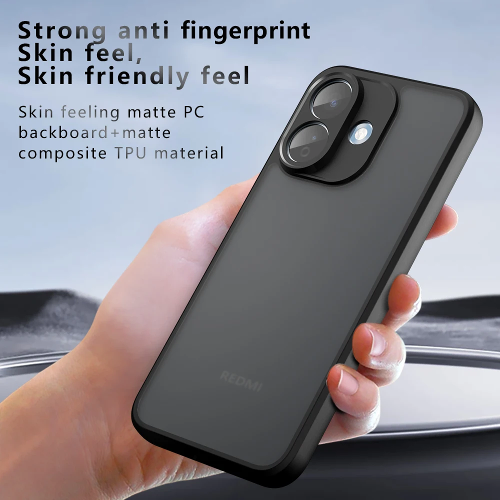 Skin Sensation Airbag Anti Drop Case Cover for Redmi Note 17 4G Mircropyle Back Case Cover Redmi Note 17 Pro/Note 17 Pro Max