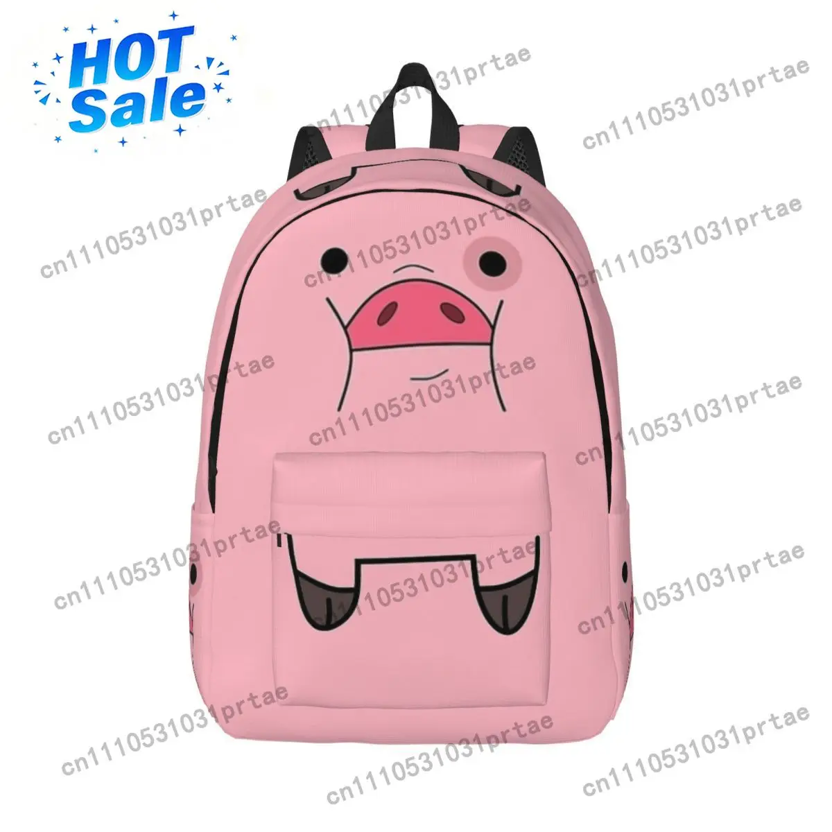 Cute Pet Pig Waddles Cartoon Backpack Schoolbag Teens Daypack with Pocket