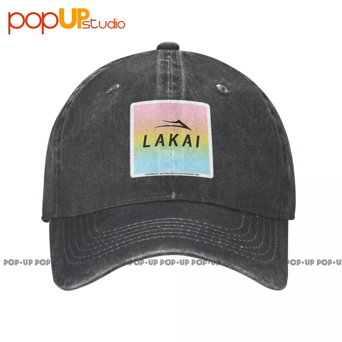 Lakai Footwear Skate Shoes Poster Washed Denim Baseball Cap Trucker Hats Vintage Adjustable