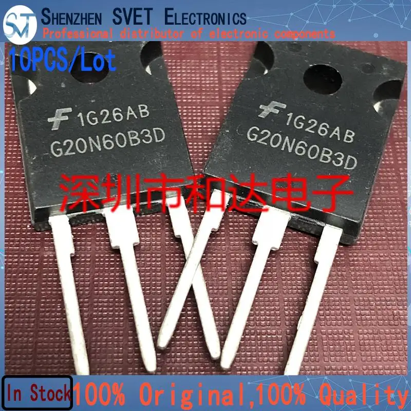 10PCS/lot G20N60B3D HGTG20N60B3D  TO-247 High Power Triode 100% Original