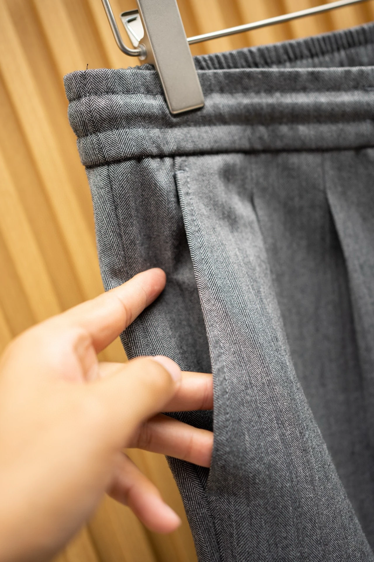 BC อิตาลีเงินเก่าสไตล์คลาสสิกฤดูร้อนเย็นผิวผ้าธุรกิจกางเกงลําลองอเนกประสงค์