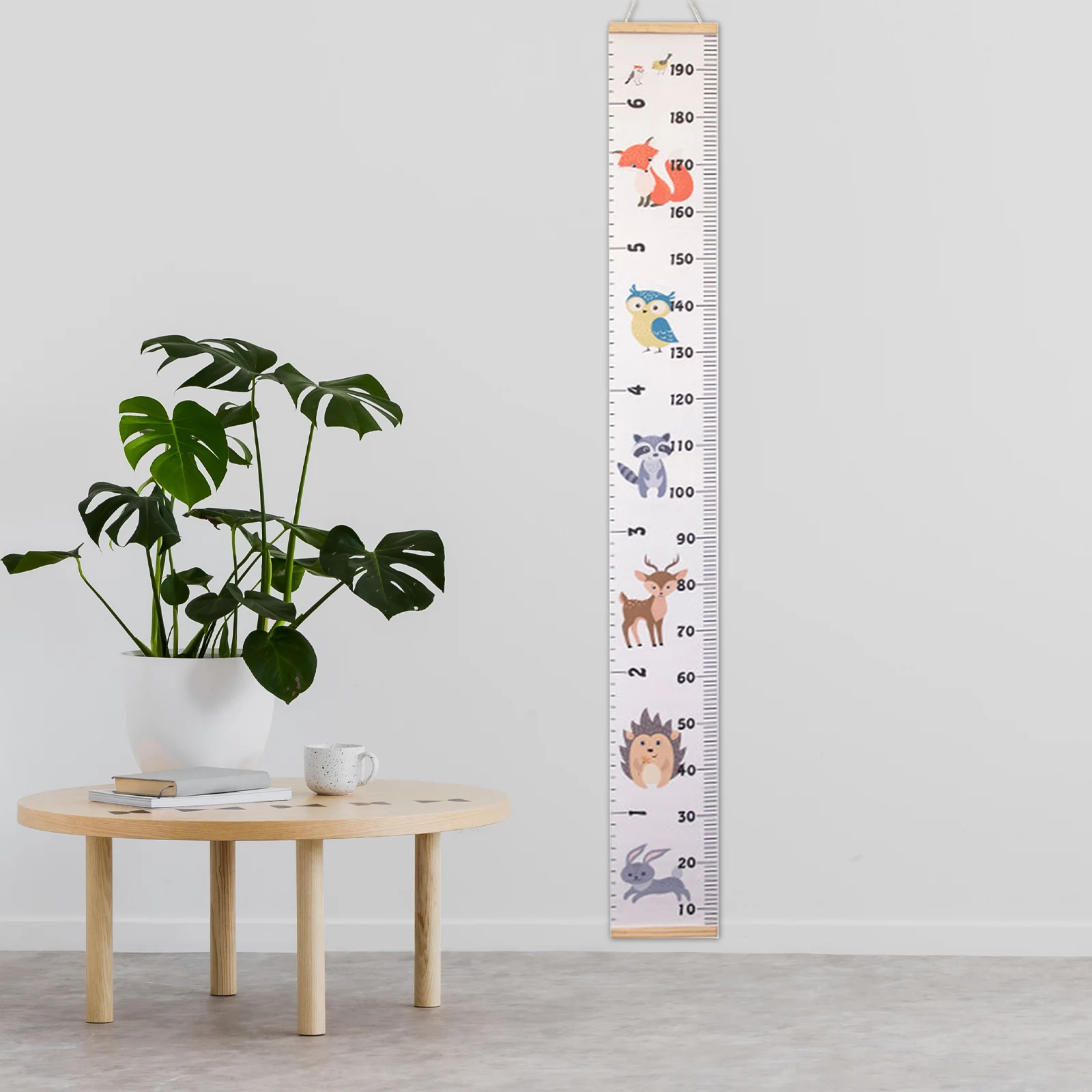 Engaging Wall Mounted Height Chart for Featuring Fun Illustrations to Track Growth Easily in Any Room or Classroom Setting