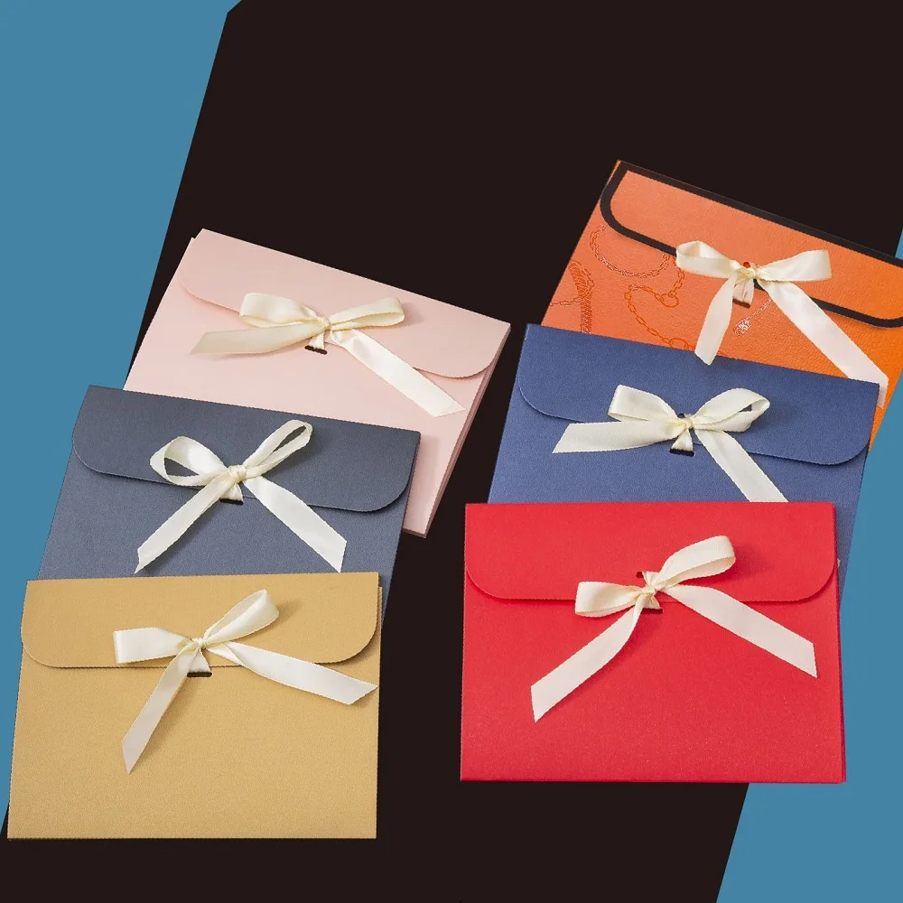 

10pcs Silk Scarf Envelope Style Packaging Box Square Silk Square Scarf Box Underwear Socks Box Free Brand Available