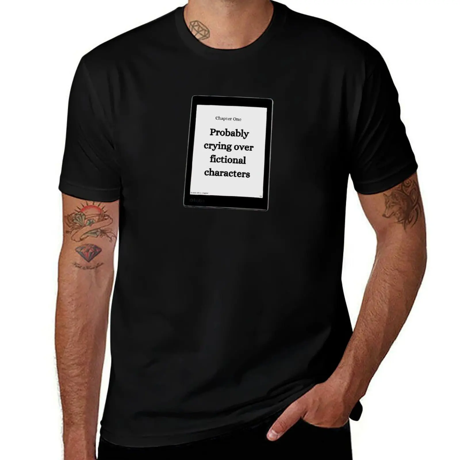 Probably Crying Over Fictional Characters - Bookish / Bookotok / Reading / Bookaholic Book Trope T-Shirt