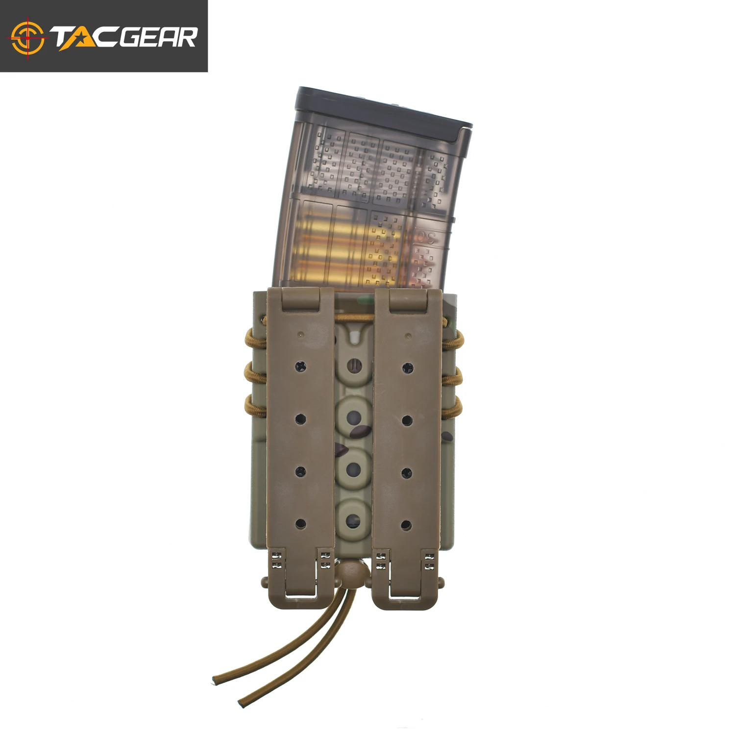 TACGEAR City-Assault Molle Belt Clip Single Rifle Mag Pouch 5.56 .223 7.62 .308 Magazine Pouch M4 AR AK Mag Carrier Airsoft