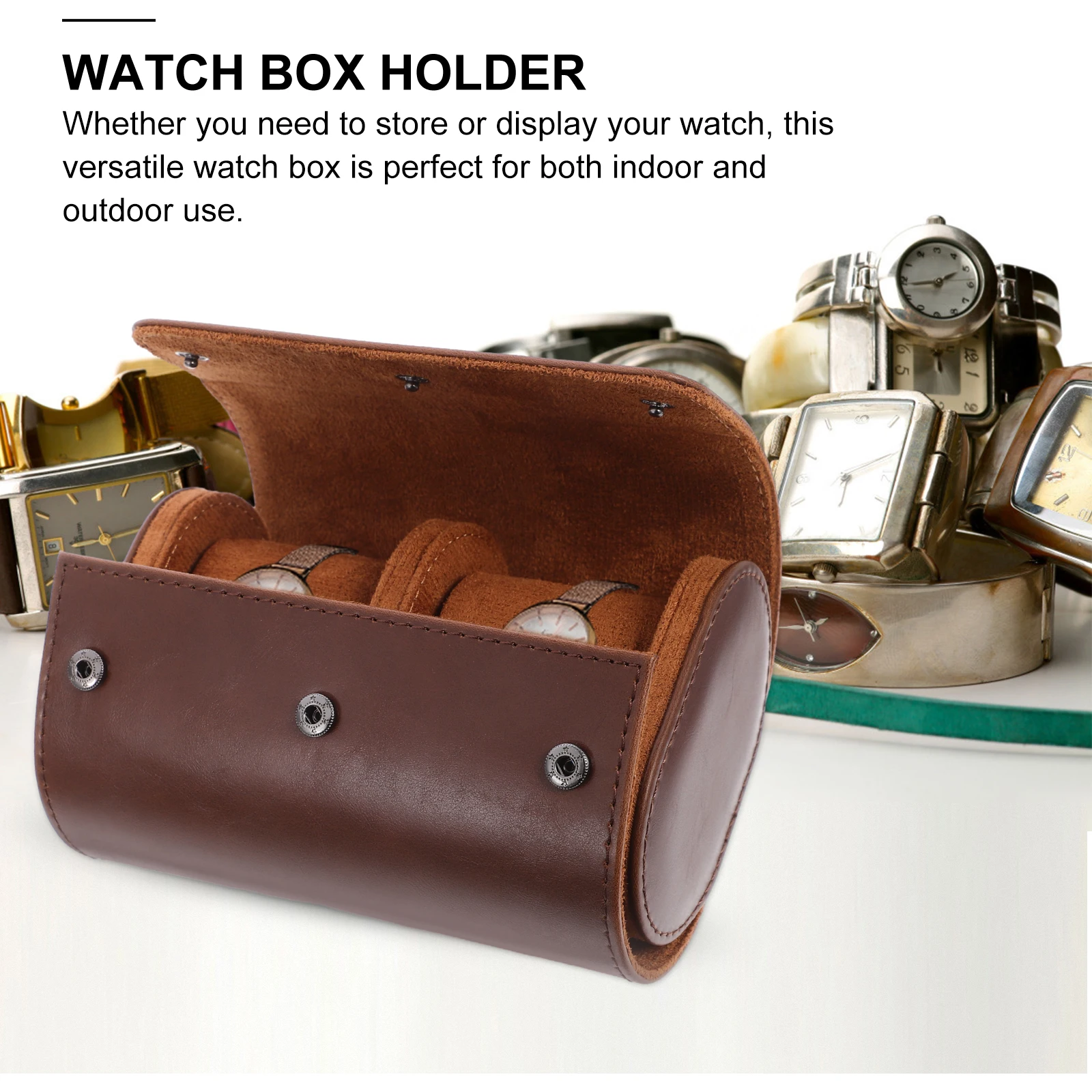 

Watch Storage Box Organizer Holder Accessory Portable Case Men Pu Watch-storage-cases Travel Bag Carrying