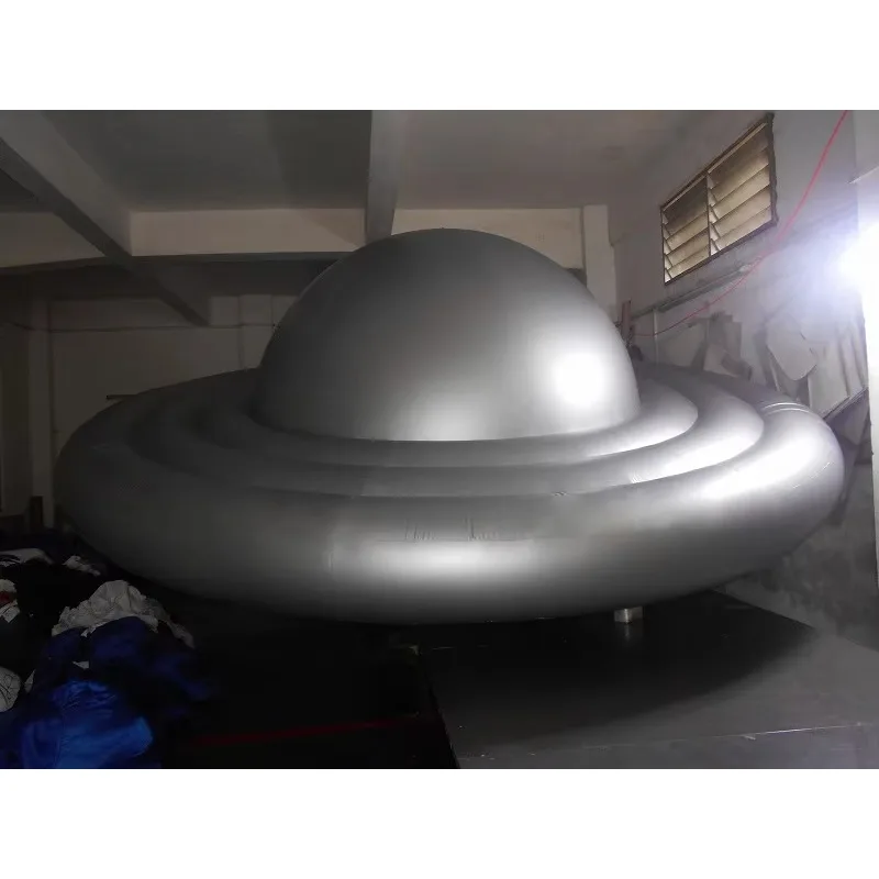 Promocyjny gigantyczny dmuchany balon na ogrzane powietrze w kształcie UFO z niestandardowym logo do celów reklamowych