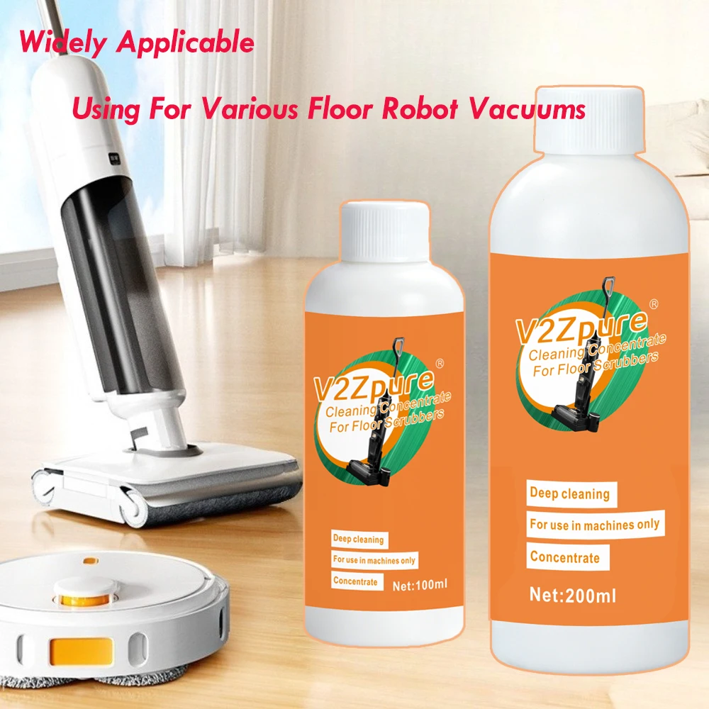 Multi-Surface Floor Cleaner Concentrate for Robot Vacuums Floor Cleaning Solution for Floor Scrubbers, Sweeping & Washing Robots