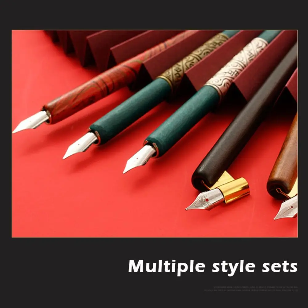 

Durable Stainless Steel Tip Dip Pen Kit With Holder Comic Dip Pen Signature Pen Students