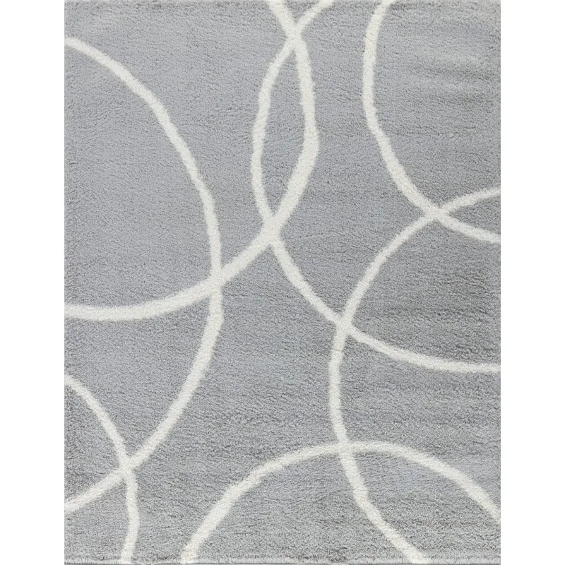 

Loft Shag GC_CZY1002 Grey 7 ft. 10 in. x 9 ft. 10 in. Shaggy Area Rug