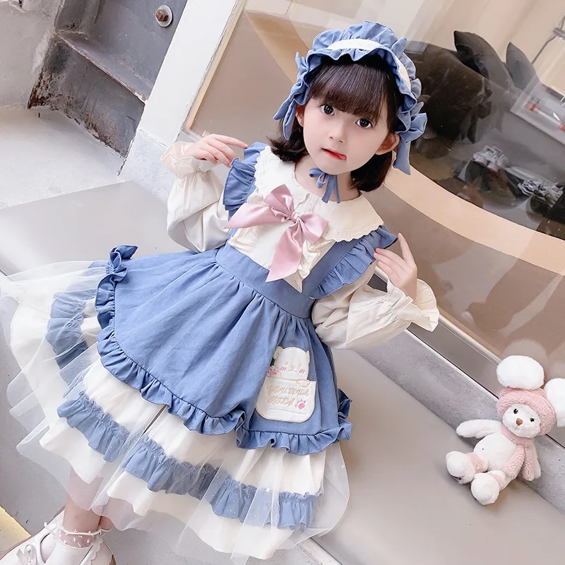 

Josaywin Dress for Girls Baby Autumn Winter Lolita kawaii Court Wedding Dress Girl Ball Gown Birthday Princess Party Vestidos