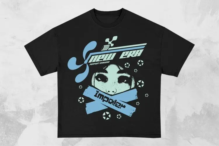 تي شيرت كاجوال بتصميم كلاسيكي Y2K Harajuku مصنوع من القطن الخالص بأكمام قصيرة للجنسين فضفاض وصديق للبشرة وجيد التهوية