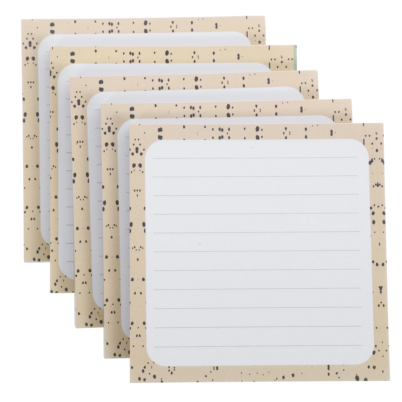 5 Books Cream Blue Notepads Memo Pads Index Cards Stationery Writing Notebooks Record Books Meeting Notes Classic Design Fine