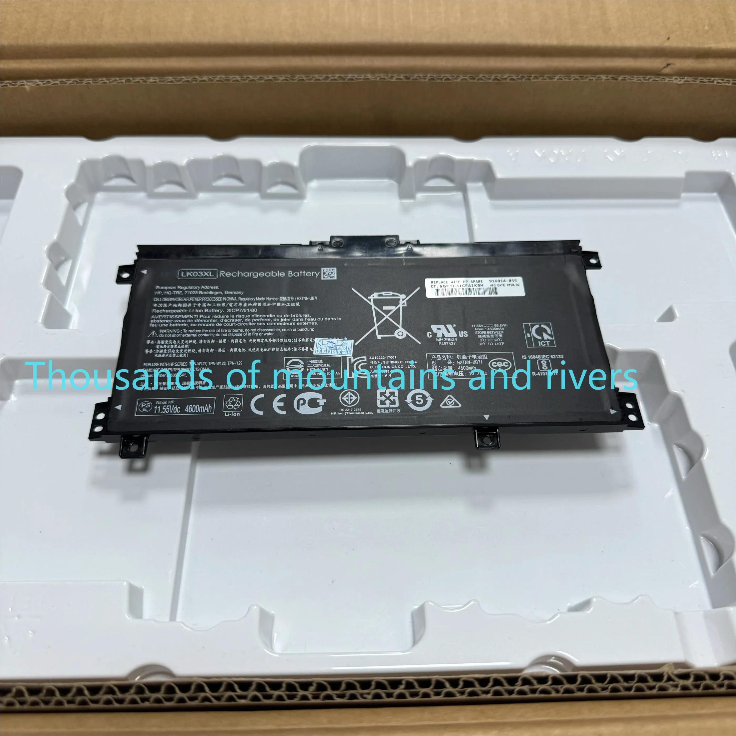 

LK03XL Battery For HP Envy X360 15-bp003tx 15-bq001na 15-cn0001tx 15m-cp0012dx 15-cr0035nr TPN-W127 W129 W132 W128