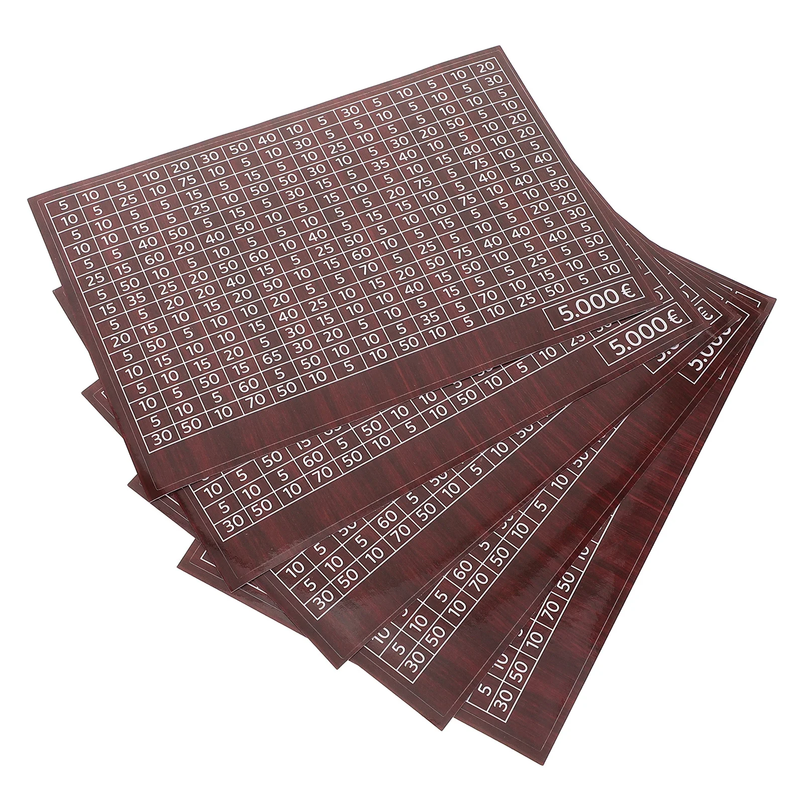 50 szt. Naklejek oszczędnościowych Jasnobrązowe Cyfrowe Tablice do Monitorowania dla Skarbonki, Skrzynki na Pieniądze, Naklejki na Skarbonkę na Monety, Etykiety na Słoik do Oszczędzania