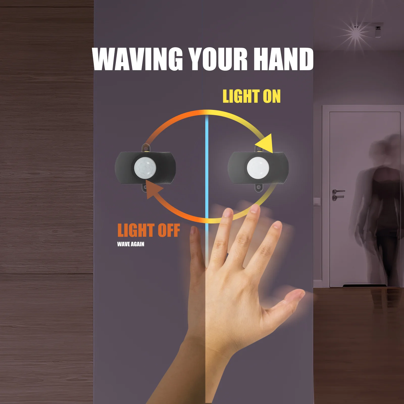 

2Pcs 5V-24V 5a Pir Infrared Sensor Controller LED Lamp Sensor Automatic Saving Practical for Various Environments