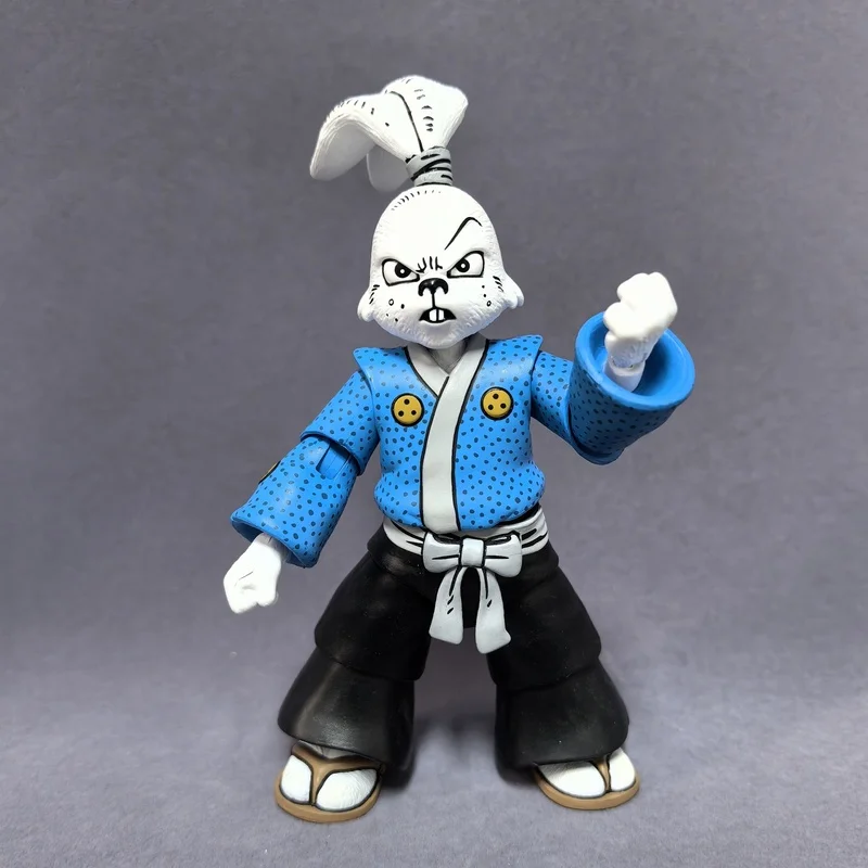 Mishimoto 14cm Pvc Ninja Turtles Series Miyamoto Rabbit Samurai Joint Mobile