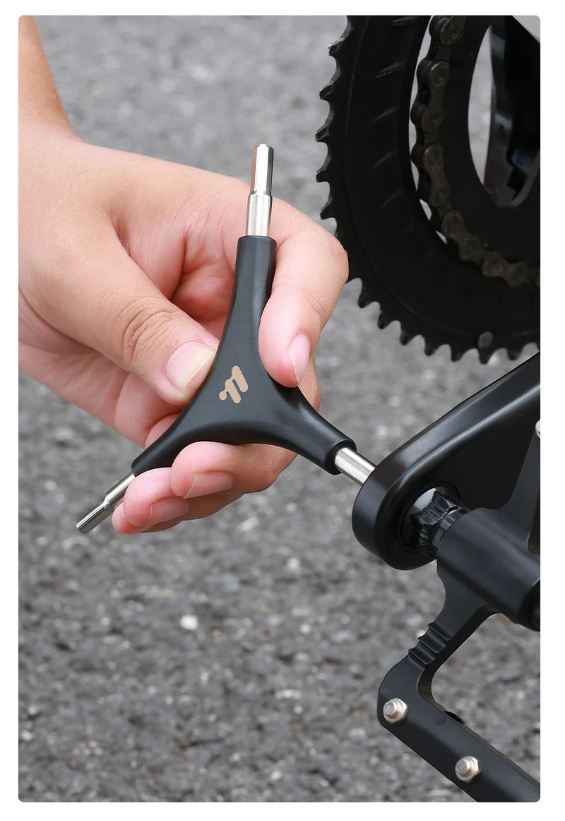 WEST BIKING 3-in-1 Multifunktionaler Sechskantschlüssel Fahrrad-Reparatur Y-förmiger Schraubenschlüssel Tragbares Fahrrad-Wartungswerkzeug Fahrrad-Zubehör – Detail 11