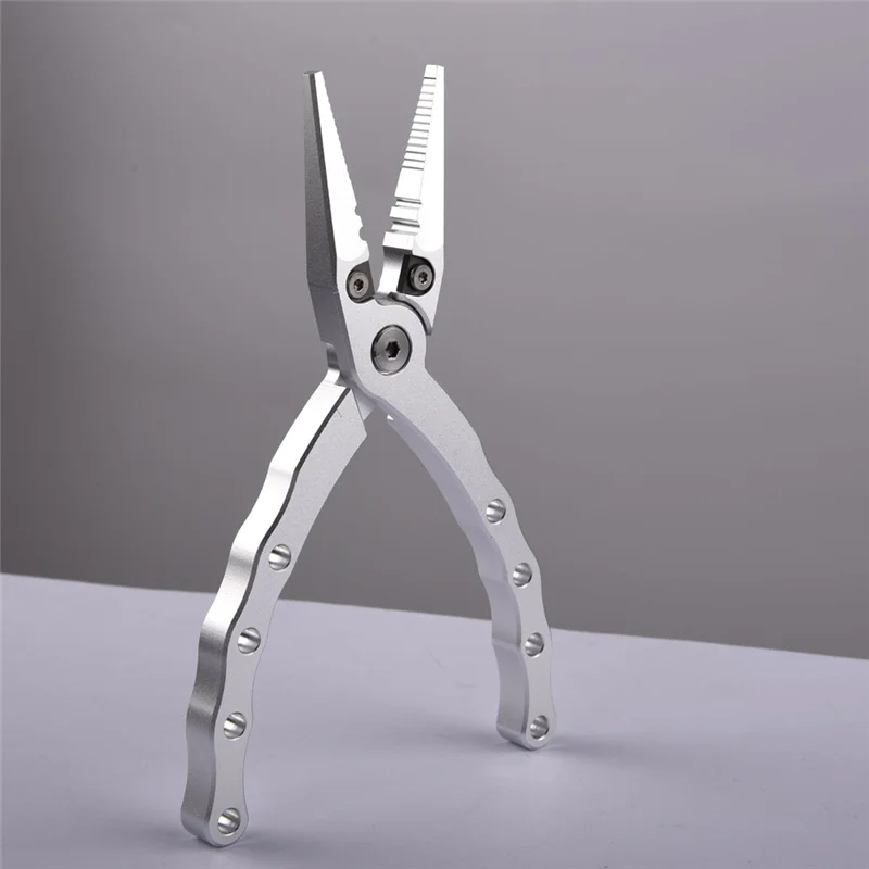 ABVE-الأسماك تحكم قطع خط مزلاج سبائك الألومنيوم كماشة الصيد فصل جهاز متعدد الوظائف على الوجهين أداة اليد #2