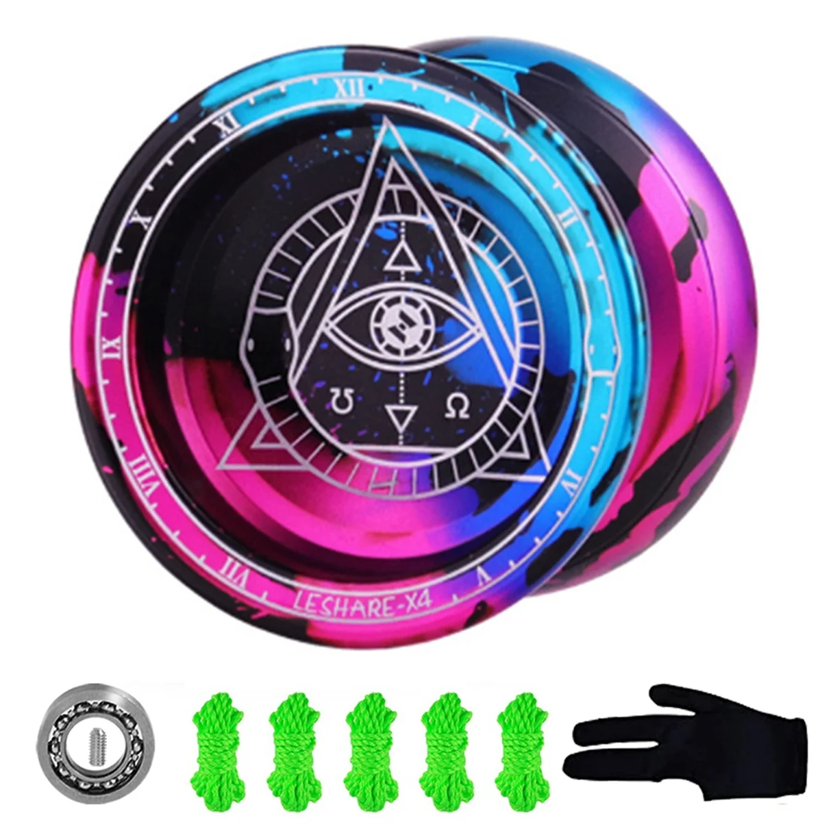 

LESHARE Yoyo Magic Yoyo Профессиональный соревновательный уровень йо-йо шар из металлического сплава YOYO шар