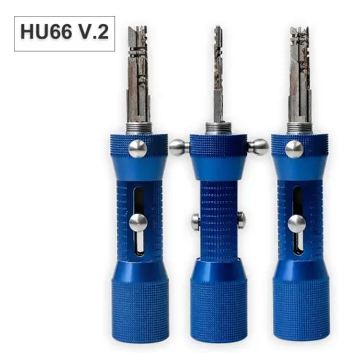 متوفر 2 في 1 HU66 V.2 أداة قفال احترافية لأداة فتح سريعة لالتقاط قفل فك التشفير HU66