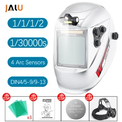 Solar Charging Automatic Dimming Welding Mask Large View True Color Welding Facemask 130â Resistant Auto Darkening Weld Facemask