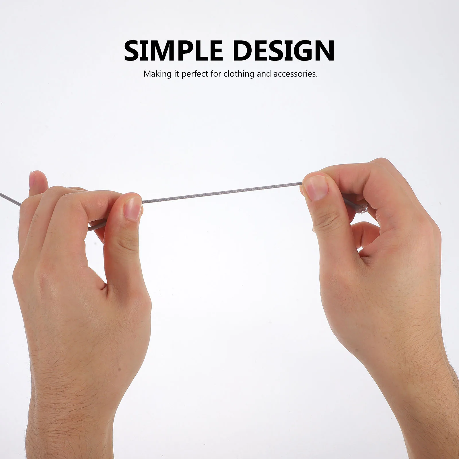 

Trousers Waist Rubber Band Soft Stretch Round Cord Diy Sewing Grey Ropes For Pants Hair Bungee Cords Diy Elastic Strings