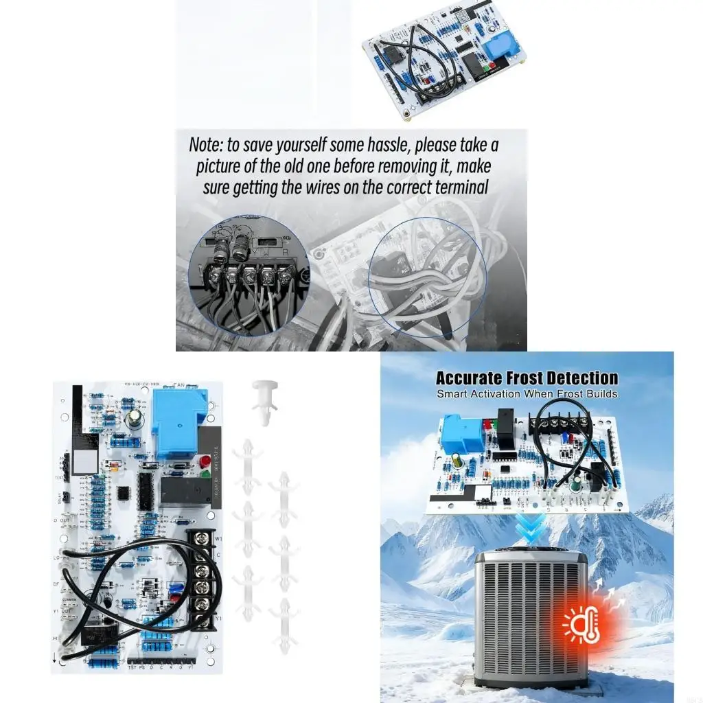M6CB High Efficiency Defrost Control Panel For 16V38 84W88 100269-08 68J2901 68J8401 Heat Pump Monitor Temperature Humidity