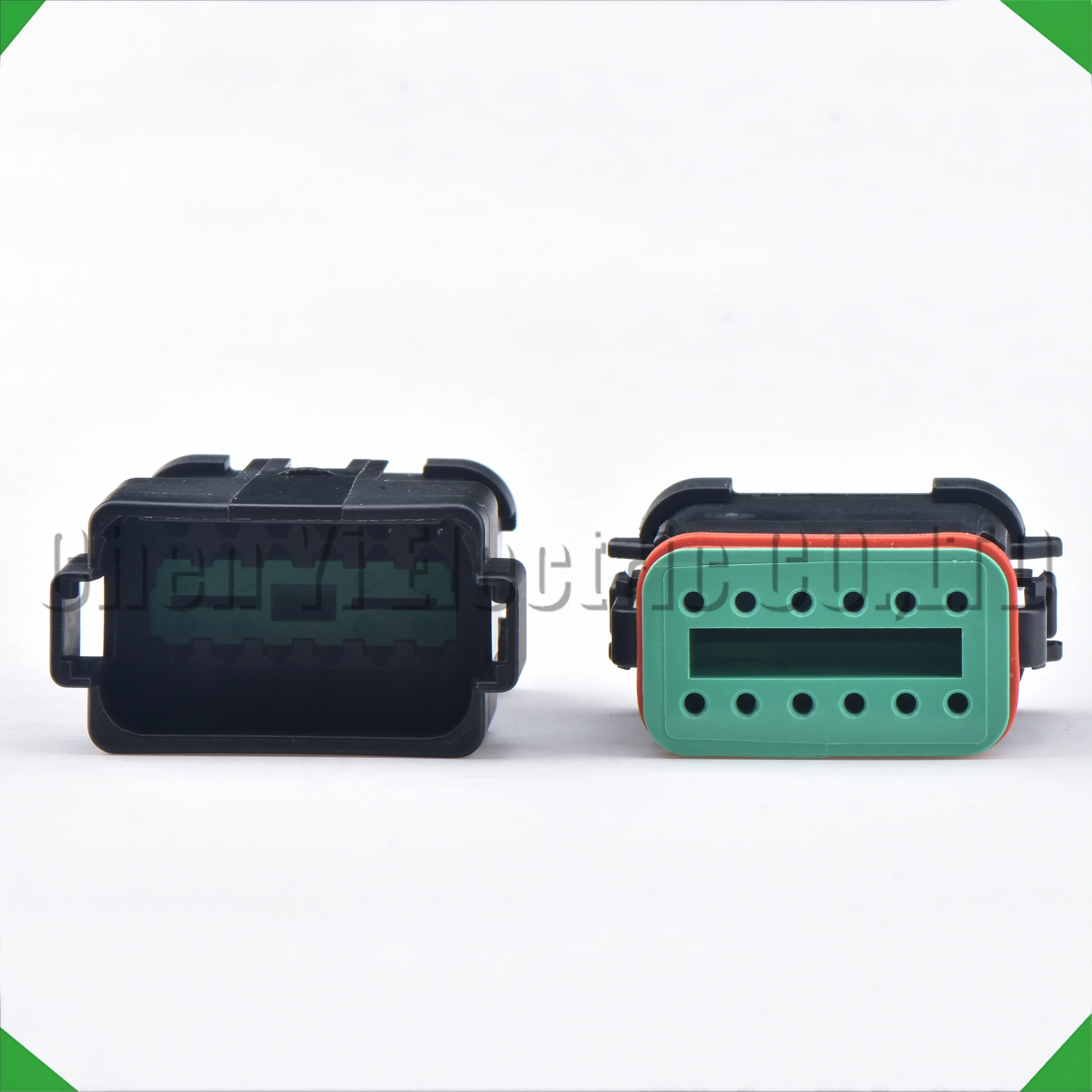 12 핀 검정색 DT 자동차 커넥터 Deutsch DT06-12S DT04-12P DT06-12S-E005 DT04-12P-E005 용 와이어 하네스 플러그