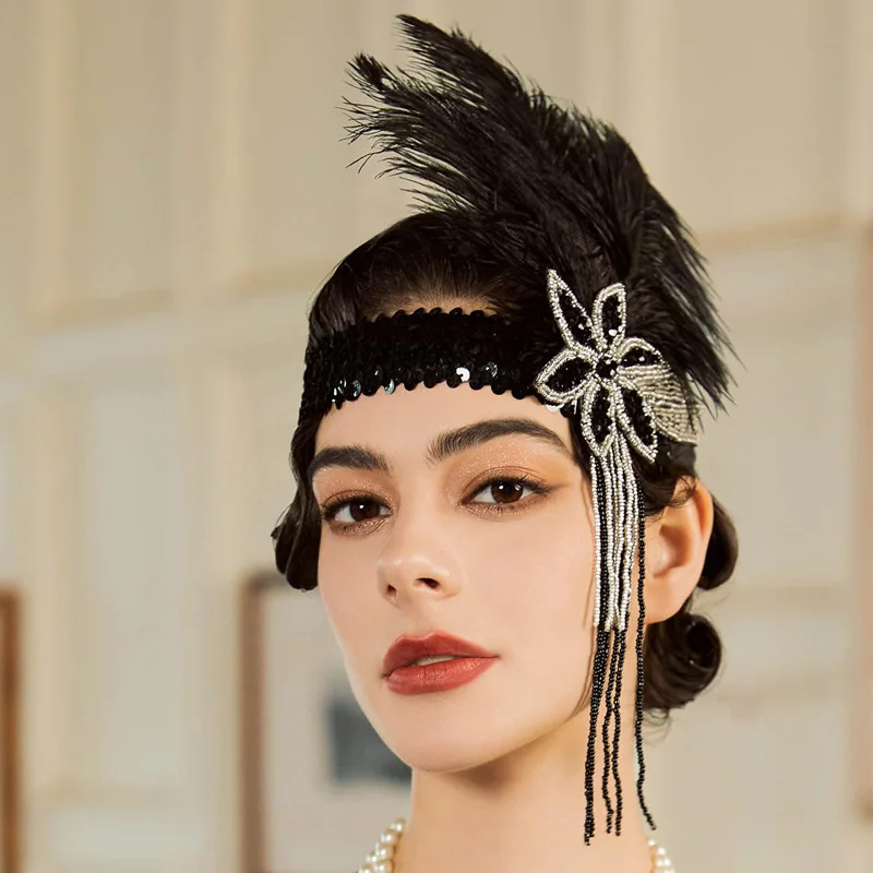 2 ชิ้น/คุณภาพสูงชีวิตประจําวันตกแต่งผม Feather Hair Headband คอสเพลย์ปาร์ตี้ฮาวายอุปกรณ์เสริมผม Camouflage