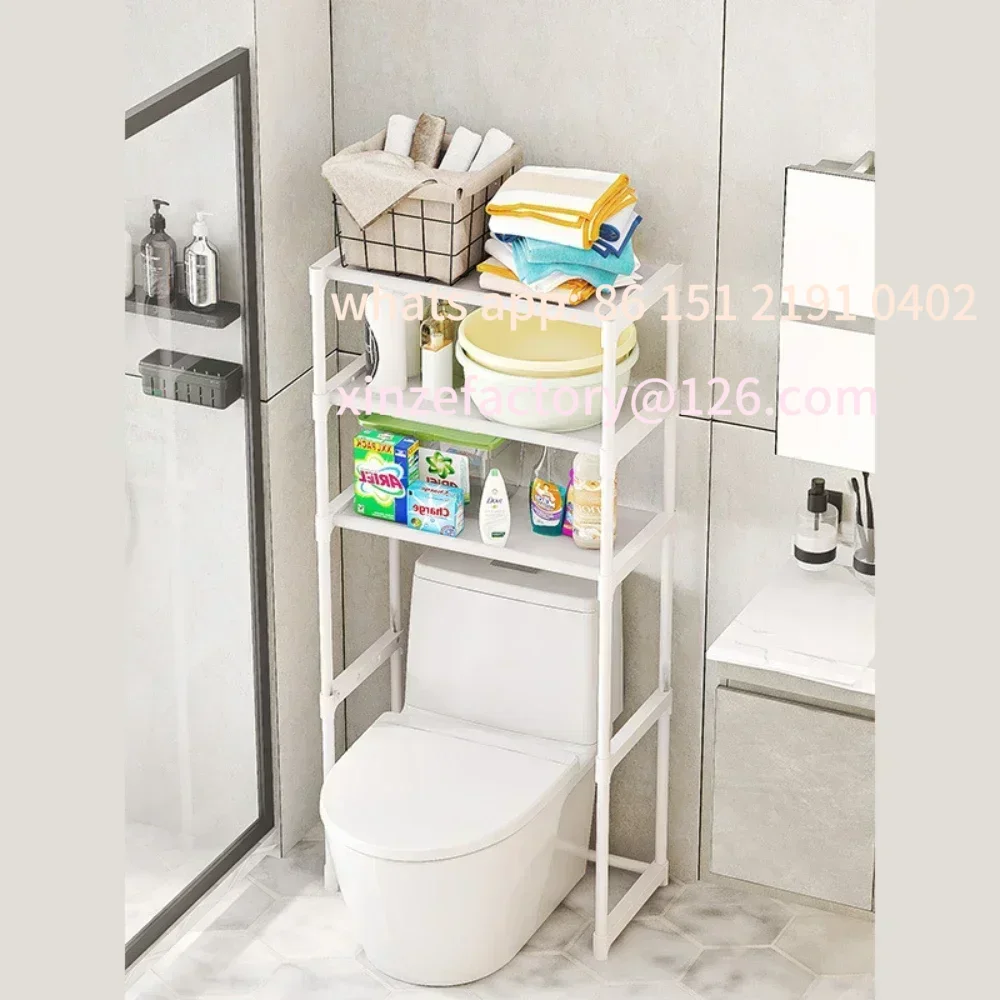 

Customizable Storage Rack Multilayer Perforation-Free Washing Machine Shelf Multi-Functional Toilet Simple
