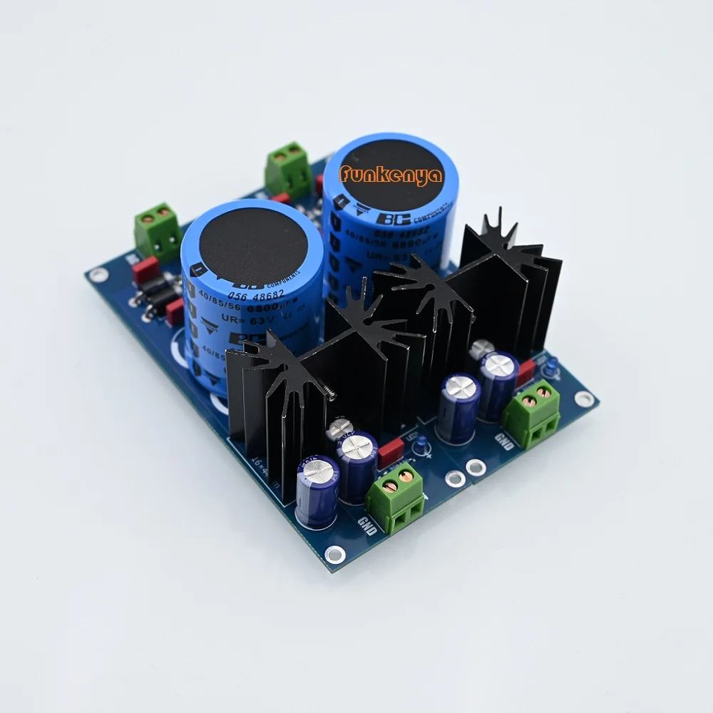 1 Pair Assembled lt1083CP High-power Linear Adjustable Regulated DC HIFI Power Supply Board