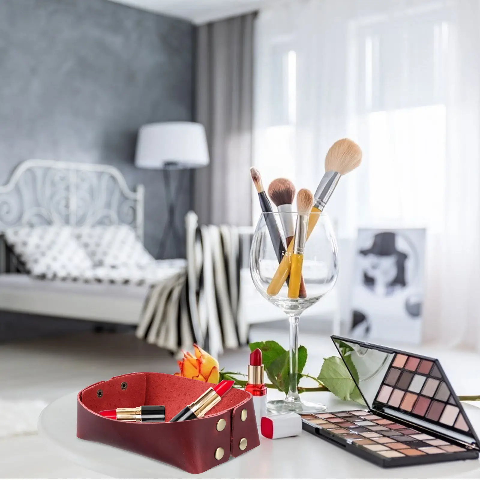 1Pcs Storage Tray Large Capacity Jewelry Dish Desktop Organizer Jewelry Storage Tray Decorative Sundries Plate for Home